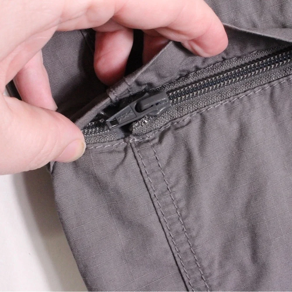 C&A Canda Straight Leg Convertible Pants Men's 33x32 Gray‎ Cargo Workwear